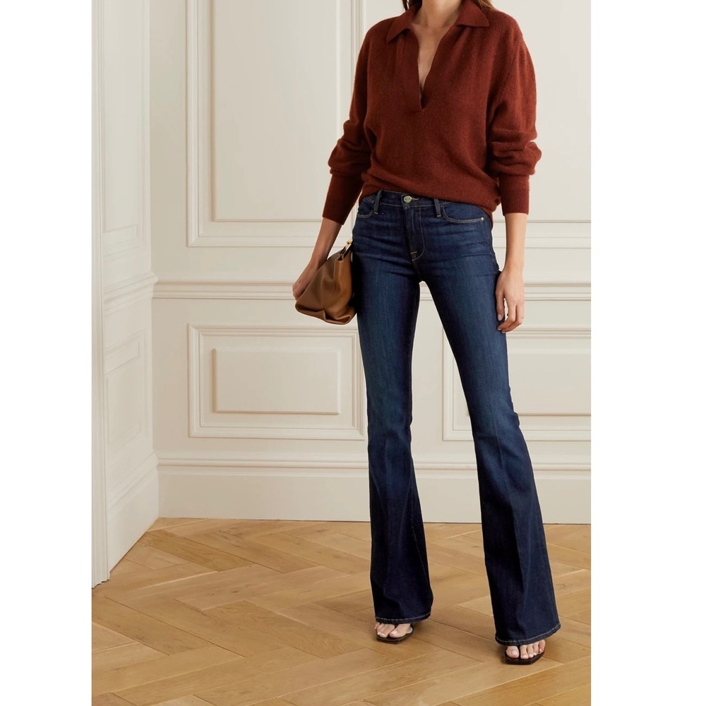 FRAME Le High High Rise Flare Jeans, Sutherland, 27